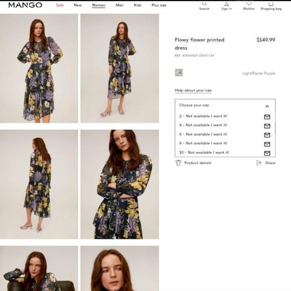 MANGO floral dress - Picture 12 of 12